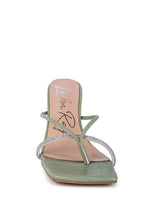 Load image into Gallery viewer, FETISH Croc Rhinestone Slider Sandals