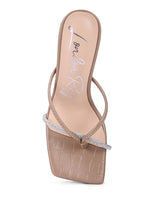 Load image into Gallery viewer, FETISH Croc Rhinestone Slider Sandals