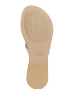 Load image into Gallery viewer, Beech Handwoven Natural Suede Tassel Thong Flats