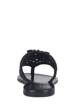 Load image into Gallery viewer, Beech Handwoven Natural Suede Tassel Thong Flats