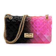 Load image into Gallery viewer, Quilt Embossed Multi Color Jelly Shoulder Bag