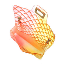 Load image into Gallery viewer, Quilt Embossed Multi Color Jelly Shoulder Bag