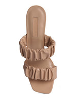 Load image into Gallery viewer, LADY LYNN Gather Around Slop-On Heeled Sandals