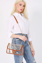 Load image into Gallery viewer, High Quality Quilted  Clear PVC Bag