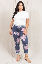 Load image into Gallery viewer, Plus Floral Drawstring Jogger