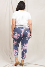 Load image into Gallery viewer, Plus Floral Drawstring Jogger