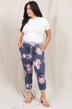 Load image into Gallery viewer, Plus Floral Drawstring Jogger