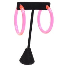 Load image into Gallery viewer, Neon Half Hoop Earrings