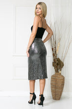 Load image into Gallery viewer, High Waist Sequin Skirt