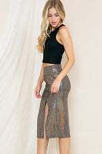 Load image into Gallery viewer, High Waist Sequin Skirt