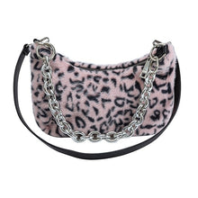Load image into Gallery viewer, Leopard Print Plush Bag