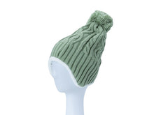 Load image into Gallery viewer, Cable Knit Ear Cover Beanie