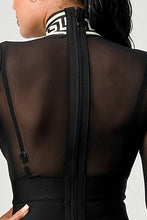 Load image into Gallery viewer, Athina Holiday Mesh Contrast Print Bandage