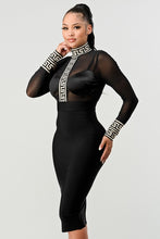 Load image into Gallery viewer, Athina Holiday Mesh Contrast Print Bandage