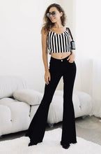 Load image into Gallery viewer, Black High Rise Flare Jeans