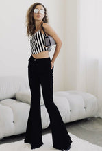 Load image into Gallery viewer, Black High Rise Flare Jeans