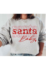 Load image into Gallery viewer, Santa Baby Christmas Graphic Sweatshirt