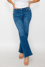 Load image into Gallery viewer, bytos Full Size Cat's Whiskers High Rise Straight Jeans
