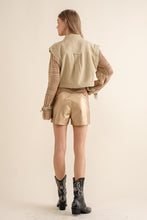 Load image into Gallery viewer, Twill Crop Crochet SLV Jacket