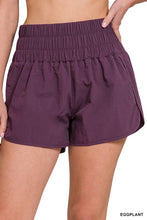 Load image into Gallery viewer, Windbreaker Smocked Waistband Running Shorts