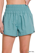Load image into Gallery viewer, Windbreaker Smocked Waistband Running Shorts