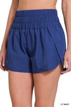 Load image into Gallery viewer, Windbreaker Smocked Waistband Running Shorts