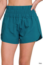 Load image into Gallery viewer, Windbreaker Smocked Waistband Running Shorts