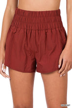 Load image into Gallery viewer, Windbreaker Smocked Waistband Running Shorts