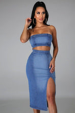 Load image into Gallery viewer, Miami Skirt Set in Light Denim