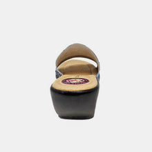 Load image into Gallery viewer, Nicole Lee USA Rhinestone Decor Wedge Slipper