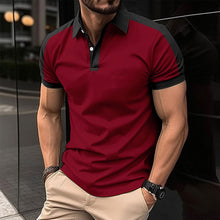 Load image into Gallery viewer, Men's Short Sleeve Business Shirt Summer Casual Polo Shirts