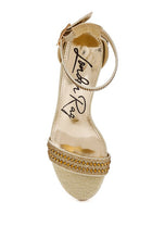 Load image into Gallery viewer, Twerky Rhinestones Embellished Block Sandals