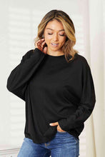 Load image into Gallery viewer, 2 Colors - Double Take Seam Detail Round Neck Long Sleeve Top Ti Amo I love you