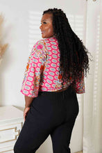 Load image into Gallery viewer, 2 Colors - Double Take Tie Hem V-Neck Three-Quarter Sleeve Blouse Ti Amo I love you