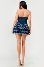 Load image into Gallery viewer, Denim Delight Tiered Ruffle Dress
