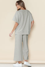 Load image into Gallery viewer, Textured T Shirt and Drawstring Pants Set