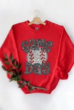 Load image into Gallery viewer, Baseball Game Day Faux Sequins Graphic Sweatshirts