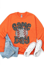 Load image into Gallery viewer, Baseball Game Day Faux Sequins Graphic Sweatshirts