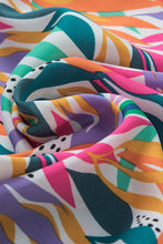 Load image into Gallery viewer, Abstract Print Ruffled Flutter Shoulder Blouse