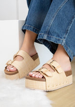 Load image into Gallery viewer, NINA Double Buckle Bands Comfortable Flatforms