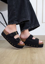 Load image into Gallery viewer, NINA Double Buckle Bands Comfortable Flatforms