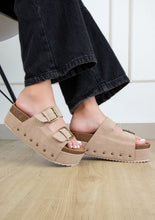 Load image into Gallery viewer, NINA Double Buckle Bands Comfortable Flatforms