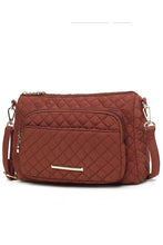 Load image into Gallery viewer, MKF Collection Rosalie Solid Quilted Shoulder Bag