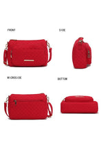 Load image into Gallery viewer, MKF Collection Rosalie Solid Quilted Shoulder Bag