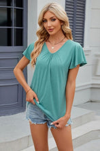 Load image into Gallery viewer, Womens Casual T-Shirts Short Sleeve V Neck Tops