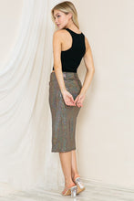 Load image into Gallery viewer, High Waist Sequin Skirt