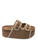 Load image into Gallery viewer, NINA Doubke Buckle Bands Comfortable Flatform Cok Sandals