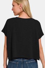 Load image into Gallery viewer, Zenana V-Neck Short Sleeve Crop T-Shirt