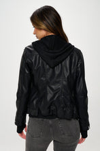 Load image into Gallery viewer, Coalition LA Double Zip Hooded Long Sleeve Jacket