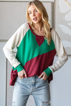 Load image into Gallery viewer, HOPELY Full Size Color Block Long Sleeve T-Shirt